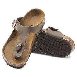 Birkenstock Gizeh Birko-Flor Nubuck Mocha -New Shoe Shop 1002362 sole
