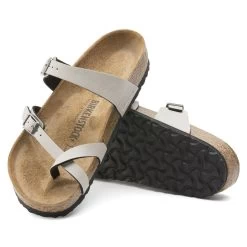 Birkenstock Mayari Birko-Flor Pull Up Stone 17 Birkenstock Mayari Birko-Flor Pull Up Stone -New Shoe Shop 1005056 sole
