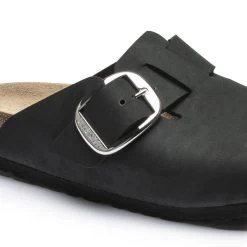 Birkenstock Boston Big Buckle Nubuck Leather Black 19 Birkenstock Boston Big Buckle Nubuck Leather Black -New Shoe Shop 1016995 detail 1