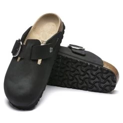 Birkenstock Boston Big Buckle Nubuck Leather Black 15 Birkenstock Boston Big Buckle Nubuck Leather Black -New Shoe Shop 1016995 sole
