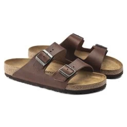 Birkenstock Arizona Natural Leather Vintage Wood Roast -New Shoe Shop 1018626 pair