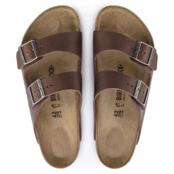 Birkenstock Arizona Natural Leather Vintage Wood Roast -New Shoe Shop 1018626 top