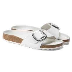Birkenstock Madrid Big Buckle Natural Leather -New Shoe Shop 1018866 pair