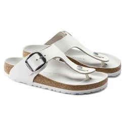 Birkenstock Gizeh Big Buckle Natural Leather -New Shoe Shop 1018885 pair