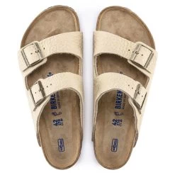 Birkenstock Arizona Nubuck Leather Desert Buck Almond -New Shoe Shop 1018938 top