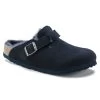 Birkenstock Boston Shearling Suede Leather