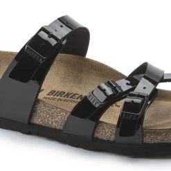 Birkenstock Franca Birko-Flor Patent Patent Black -New Shoe Shop 1020177 detail 1