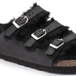 Birkenstock Florida Fresh Shearling Oiled Leather -New Shoe Shop 1020319 detail 1