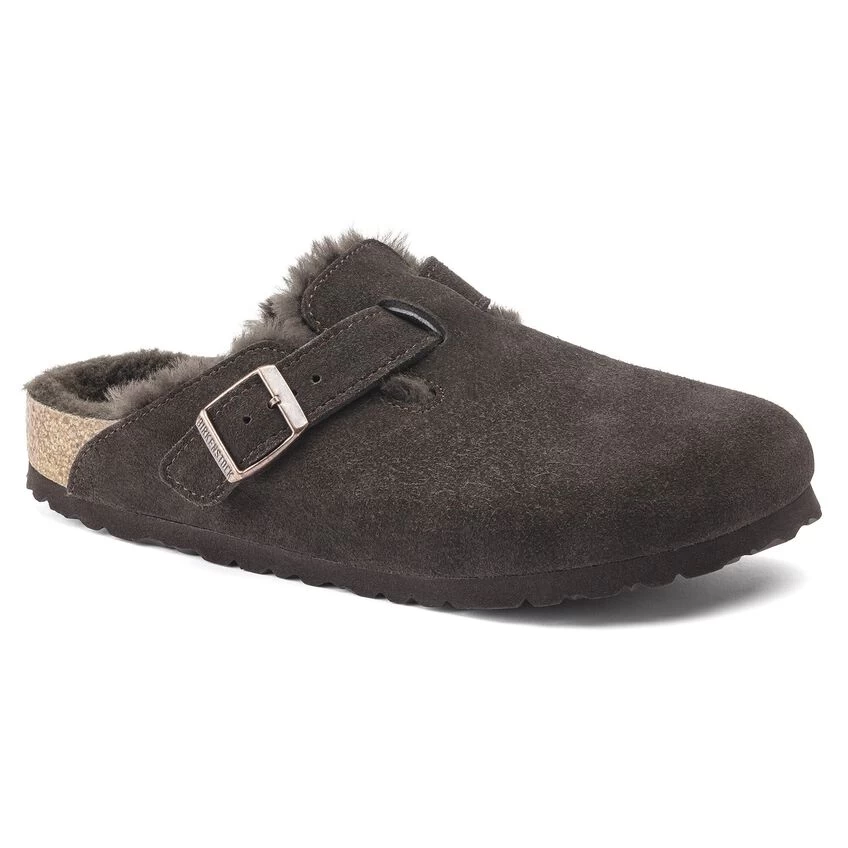 Birkenstock Boston Shearling Suede Leather 3 Birkenstock Boston Shearling Suede Leather