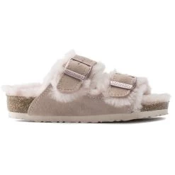 Birkenstock Arizona Shearling Kids Suede Leather 13 Birkenstock Arizona Shearling Kids Suede Leather -New Shoe Shop 1020580 side