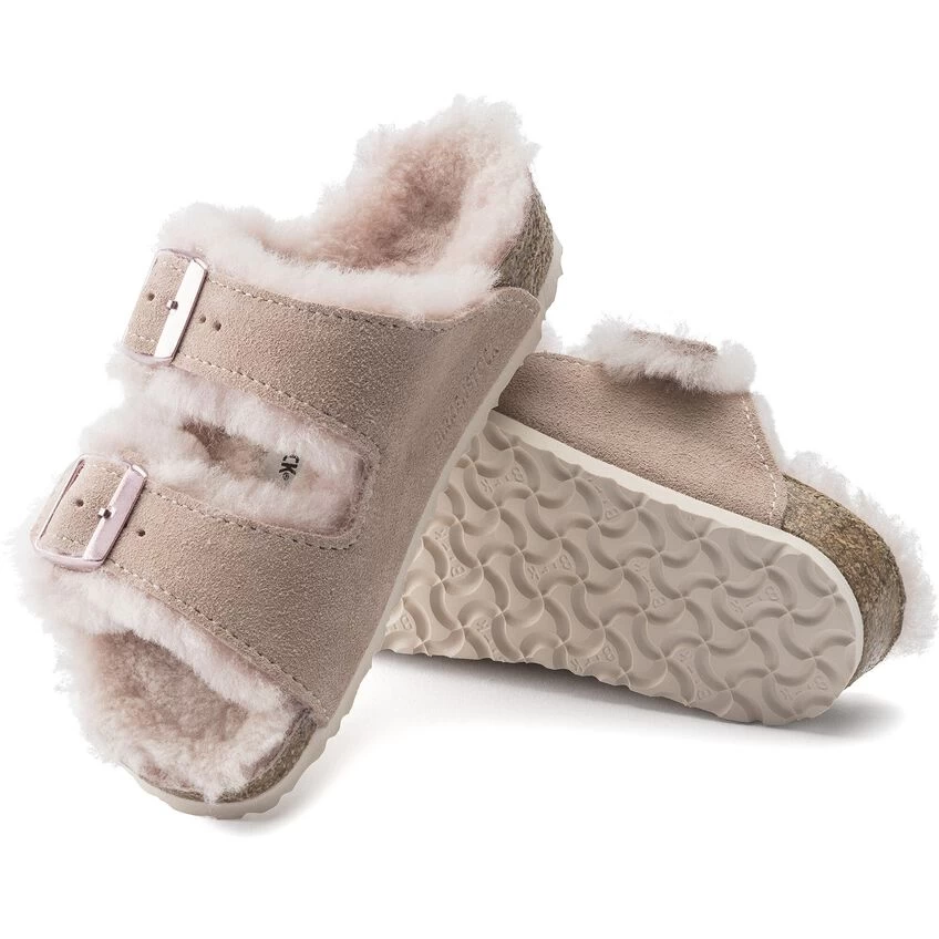 Birkenstock Arizona Shearling Kids Suede Leather 4 Birkenstock Arizona Shearling Kids Suede Leather - Image 3