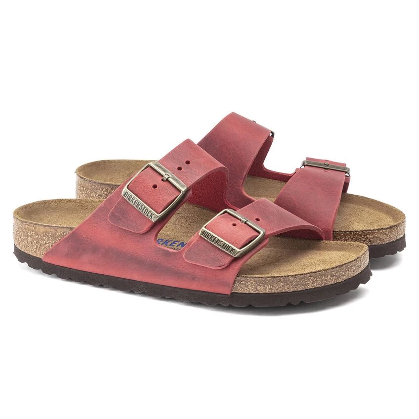 Birkenstock Arizona Oiled Leather Fire Red 10 Birkenstock Arizona Oiled Leather Fire Red - Image 8