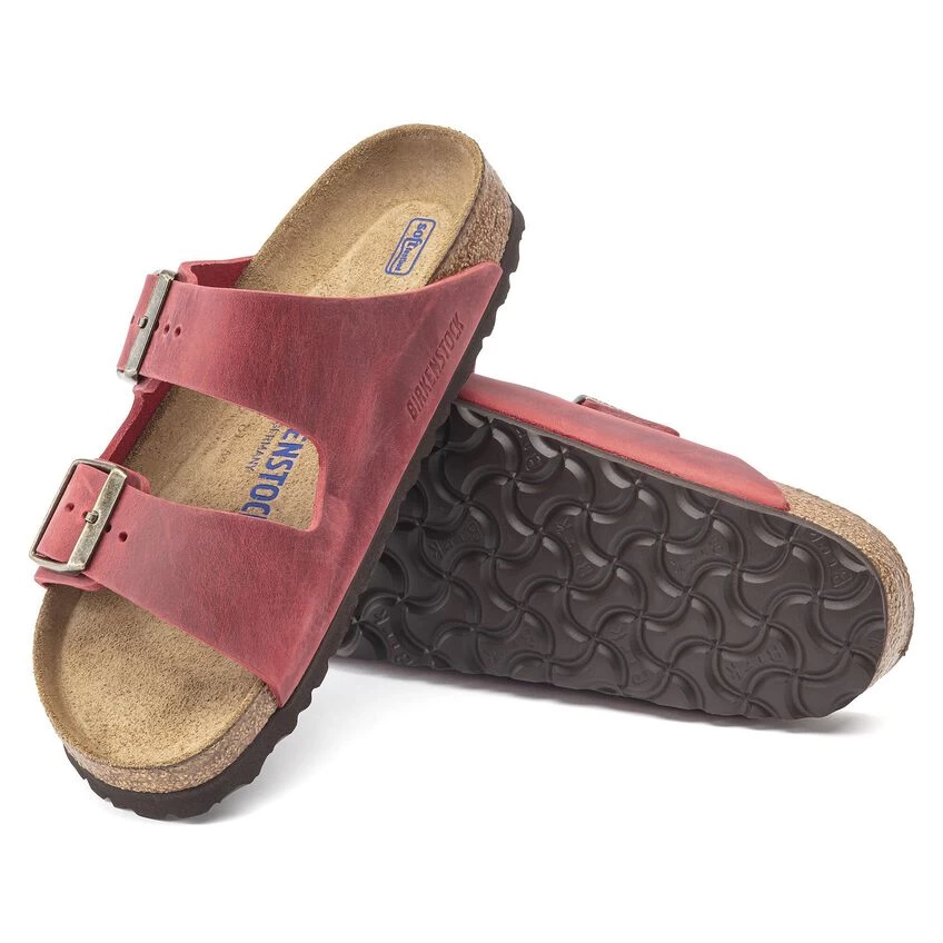 Birkenstock Arizona Oiled Leather Fire Red 8 Birkenstock Arizona Oiled Leather Fire Red - Image 6