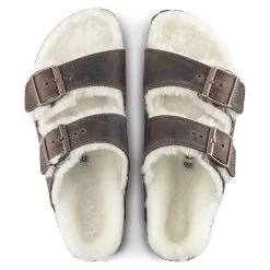 Birkenstock Arizona Shearling Oiled Leather -New Shoe Shop 1021049 top
