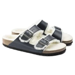 Birkenstock Arizona Shearling Oiled Leather -New Shoe Shop 1021063 pair