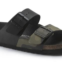 Birkenstock Arizona Split Birko-Flor Black/Desert Soil Camo Green -New Shoe Shop 1021131 detail 1