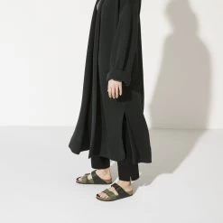 Birkenstock Arizona Split Birko-Flor Black/Desert Soil Camo Green -New Shoe Shop 1021131 f look f