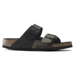 Birkenstock Arizona Split Birko-Flor Black/Desert Soil Camo Green -New Shoe Shop 1021131 side