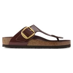 Birkenstock Gizeh Natural Leather Patent -New Shoe Shop 1021477 side