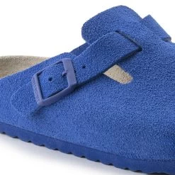 Birkenstock Boston Suede Leather Ultra Blue -New Shoe Shop 1022556 detail 1