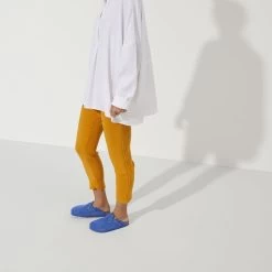 Birkenstock Boston Suede Leather Ultra Blue -New Shoe Shop 1022556 f look f