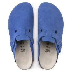Birkenstock Boston Suede Leather Ultra Blue -New Shoe Shop 1022556 top