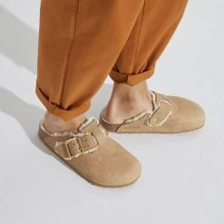 Birkenstock Boston Nubuck Leather -New Shoe Shop 1023307 f closeup m