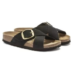 Birkenstock Siena Big Buckle Nubuck Leather -New Shoe Shop 1023376 pair