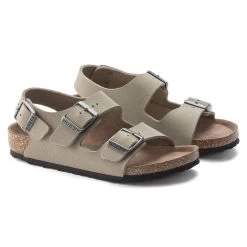 Birkenstock Milano Kids Birko-Flor Nubuck -New Shoe Shop 1023423 pair