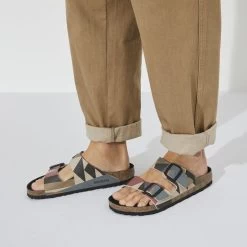 Birkenstock Arizona Birko-Flor Nubuck -New Shoe Shop 1023427 f closeup m