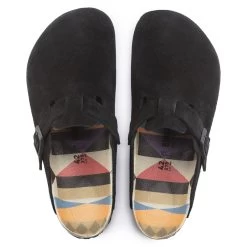 Birkenstock Boston Suede Leather Black -New Shoe Shop 1023452 top