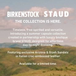 Birkenstock Arizona Big Buckle Embossed Natural Leather Cognac -New Shoe Shop 1023766 f look f