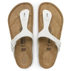 Birkenstock Gizeh Natural Leather Patent -New Shoe Shop 1023897 top