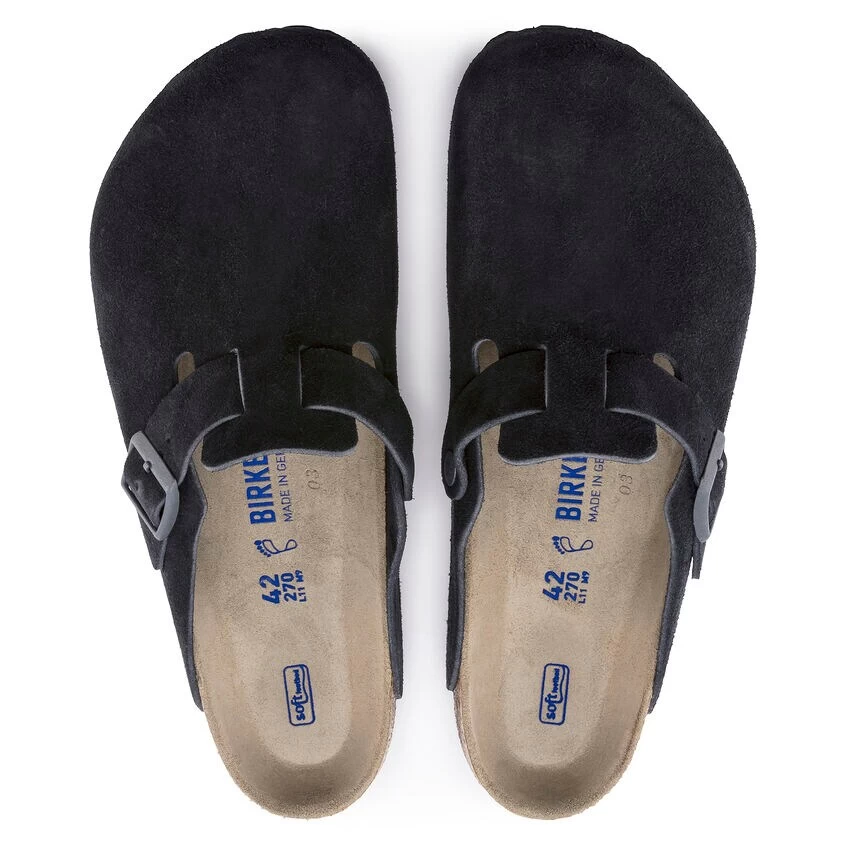Birkenstock Boston Suede Leather Midnight 9 Birkenstock Boston Suede Leather Midnight - Image 7