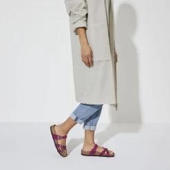 Birkenstock Franca Braid Oiled Leather Festival Fuchsia -New Shoe Shop 1023978 f look f