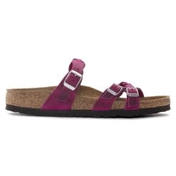 Birkenstock Franca Braid Oiled Leather Festival Fuchsia -New Shoe Shop 1023978 side