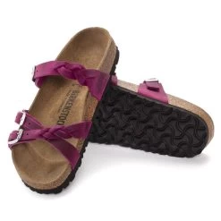 Birkenstock Franca Braid Oiled Leather Festival Fuchsia -New Shoe Shop 1023978 sole