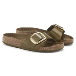 Birkenstock Madrid Natural Leather Patent -New Shoe Shop 1024141 pair