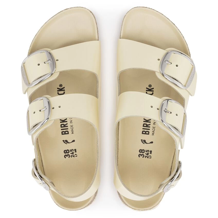 Birkenstock Milano Big Buckle Natural Leather Patent 8 Birkenstock Milano Big Buckle Natural Leather Patent - Image 6