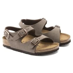 Birkenstock Roma Birko-Flor Nubuck Mocha -New Shoe Shop 233073 pair