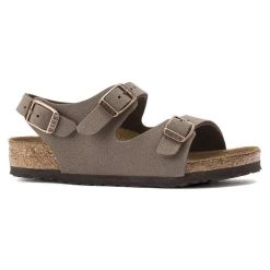 Birkenstock Roma Birko-Flor Nubuck Mocha -New Shoe Shop 233073 side