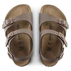 Birkenstock Roma Birko-Flor Nubuck Mocha -New Shoe Shop 233073 top