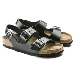 Birkenstock Milano Real Leather Soft Footbed -New Shoe Shop 234531 pair