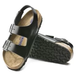 Birkenstock Milano Real Leather Soft Footbed -New Shoe Shop 234531 sole