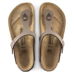 Birkenstock Gizeh Birko-Flor Nubuck -New Shoe Shop 43753 top