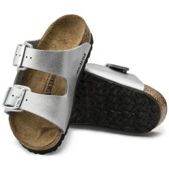 Birkenstock Arizona Birko-Flor Silver -New Shoe Shop 555133 sole