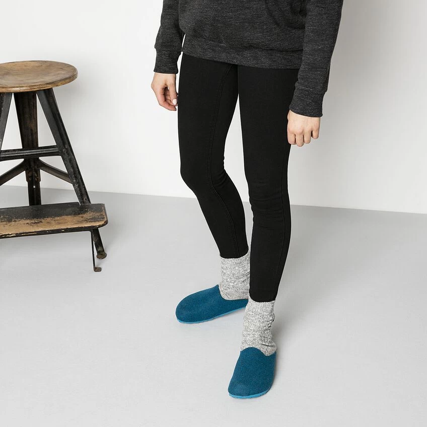 Birkenstock Amsterdam Wool Felt Petrol 5 Birkenstock Amsterdam Wool Felt Petrol - Image 3